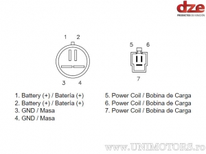 Relé de carga Honda XRV750 Africa Twin ('93-'03 / RD07) - (DZE)
