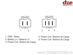 Releu incarcare - Honda CBR 1000 RR ('06-'15) / CBR 1000 Fireblade ('04-'07) / CBR 1000 RA ('09-'17) - DZE