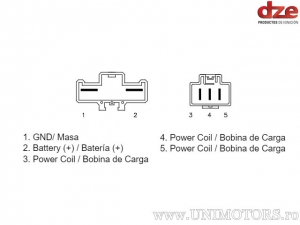 Releu incarcare - Honda XL Varadero 1000 ('03-'11) / XL Varadero ABS 1000 ('04-'11) - DZE