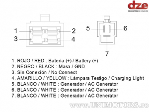 Releu incarcare Yamaha XZ550 Vision ('82-'84) / XV700 Virago ('84-'85) / XV750 Virago ('81-'83) / XV1000 SE ('83-'85) - (DZE)