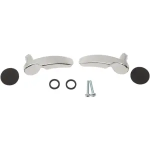 Replacement Saddlebag Lid Handle Kit - Chrome, Silver - 35011157