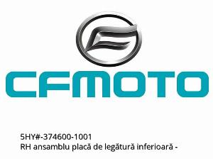 RH lower link plate assembly - 5HY#-374600-1001 - CFMOTO