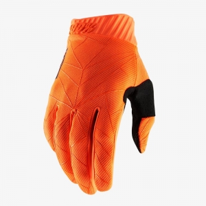 RIDEFIT Fluo Orange/Black Gloves: Mărime - LG