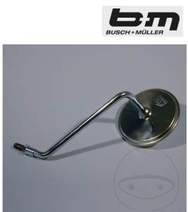 Right chrome mirror M10 mm Busch & Müller - Honda CM 200 T ('80-'84) - JM