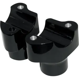 Riser manubrio in alluminio Buffalo Billet - Nero, Lucido - 06020350