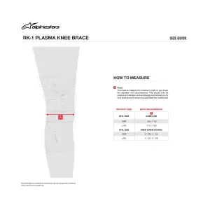 RK-1 Plasma Kniebeschermers - Zwart, Rood - Volwassen - S/M - 27040713