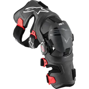 RK-7 Plasma kniebraces - Zwart, Rood - Volwassene - M - 27040710