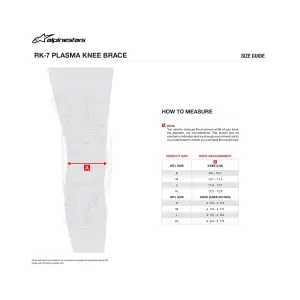 RK-7 Plasma Knieschützer - Schwarz, Rot - Erwachsene - M - 27040710