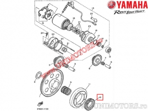 Rolamento unisens (bendix) do motor de arranque - Yamaha XT 500 E / XT 600 E / XTZ 660 Tenere - Yamaha