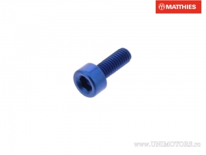 Round cap screw Pro Bolt M3 x 0.50 x 8 mm blue aluminum - JM