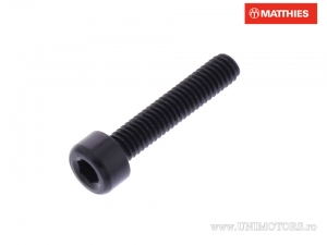 Round Cap Screw Pro Bolt M4 x 0.70 x 20 mm Black Aluminum - JM