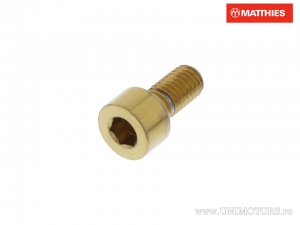 Round cap screw Pro Bolt M5 x 0.80 x 10 mm stainless steel A4 gold - JM