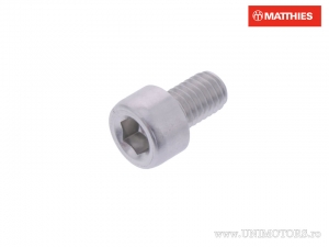 Round cap screw Pro Bolt M5 x 0.80 x 8 mm silver aluminum - JM