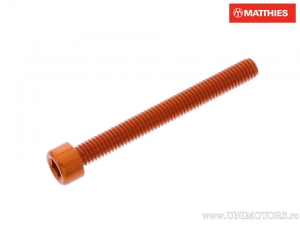 Round cap screw Pro Bolt M6 x 1.00 x 55 mm aluminum orange - JM