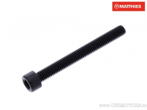 Round cap screw Pro Bolt M6 x 1.00 x 55 mm black aluminum - JM