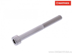 Round Cap Screw Pro Bolt M6 x 1.00 x 55 mm Stainless Steel A4 Silver - JM