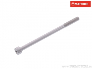 Round Cap Screw Pro Bolt M6 x 1.00 x 95 mm Silver Aluminum - JM
