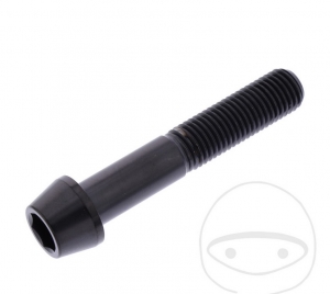 Round conical cap screw Pro Bolt M10 x 1.25 x 55 mm stainless steel A4 black - JM