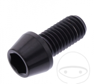 Round conical cap screw Pro Bolt M10 x 1.50 x 20 mm stainless steel A4 black - JM