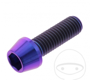 Round conical cap screw Pro Bolt M10 x 1.50 x 30 mm stainless steel A4 violet - JM