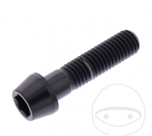 Round conical cap screw Pro Bolt M10 x 1.50 x 40 mm stainless steel A4 black - JM