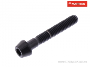 Round conical cap screw Pro Bolt M4 x 0.70 x 25 mm black titanium - JM