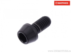 Round conical cap screw Pro Bolt M6 x 1.00 x 12 mm black titanium - JM