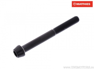 Round Conical Cap Screw Pro Bolt M6 x 1.00 x 55 mm Black Titanium - JM