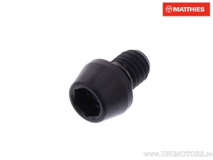 Round conical cap screw Pro Bolt M6 x 1.00 x 8 mm black titanium - JM