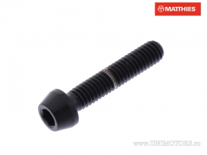 Rund konischer Deckelschraube Pro Bolt M4 x 0.70 x 20 mm schwarz Titan - JM