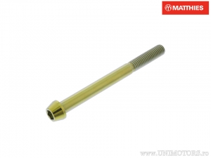 Rund konischer Deckelschraube Pro Bolt M8 x 1.25 x 85 mm Titan Gold - JM
