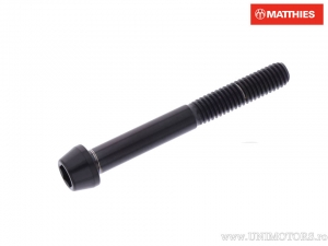 Rundkonus-Kappen-Schraube Pro Bolt M6 x 1.00 x 40 mm Schwarz Titan - JM