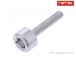 Rundkopfschraube Pro Bolt M4 x 0.70 x 20 mm Silber Aluminium - JM