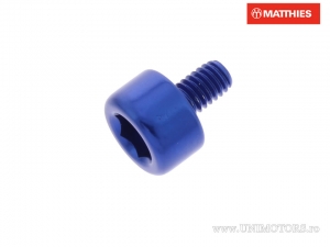 Rundkopfschraube Pro Bolt M4 x 0.70 x 6.5 mm blau Aluminium - JM