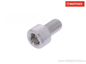 Rundkopfschraube Pro Bolt M6 x 1.00 x 10 mm silbernes Aluminium - JM