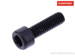 Rundkopfschraube Pro Bolt M6 x 1.00 x 20 mm Schwarz Aluminium - JM