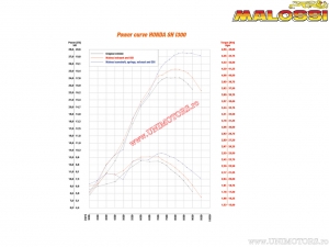 RX uitlaatsysteem (3214800) - Honda SH 300i H2O 4T E3 '07-'10 (EU-goedgekeurd) / SH 300i H2O 4T E3 ('11-'14) - Malossi