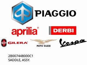 SADDLE, ASSY. - 2B007448000C1 - Piaggio