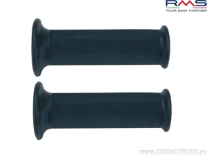 Satz langer Dakar-Style Lenkergriffe - Farbe: schwarz (Länge: 128 mm) - offen an den Enden - RMS