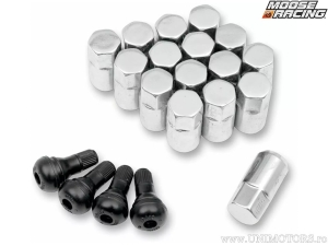 Satz mit 16 Radmuttern M12 x 1,25 für Modell 545X - Farbe: Chrom - Moose