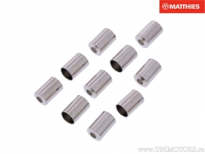 Satz von 10 Schweißnippeln Länge: 9.0mm - Lochdurchmesser: 2.5mm - Außendurchmesser: 6.0mm - JM in EX