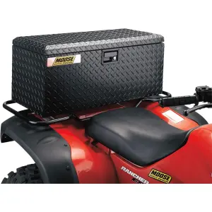 Scatola di stoccaggio in alluminio posteriore per ATV (81x35.50x36cm) - Moose