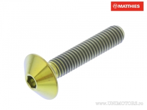 Schraubenkappe Bomben Pro Bolt M5 x 0.80 x 25 mm Titan Gold - JM
