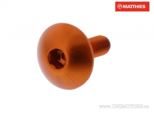 Schraubenkappe M5 x 0.80 x 16 mm Aluminium Orange - JM