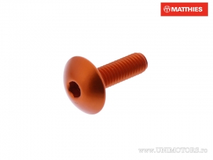 Schraubenkappe M6 x 1.00 x 20 mm Pro Bolt orange Aluminium - JM