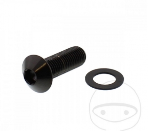 Schraubenkappe Pro Bolt M10 x 1.25 x 30 mm Edelstahl A4 schwarz - JM