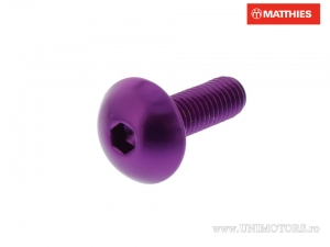 Schraubenkappe Pro Bolt M5 x 0,80 x 16 mm Aluminium Violett - JM