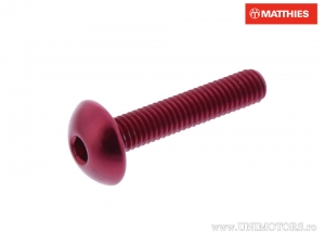 Schraubenkappe Pro Bolt M5 x 0.80 x 25 mm rot Aluminium - JM