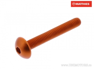 Schraubenkappe Pro Bolt M5 x 0.80 x 35 mm Aluminium Orange - JM