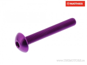 Schraubenkappe Pro Bolt M5 x 0.80 x 35 mm Aluminium violett - JM